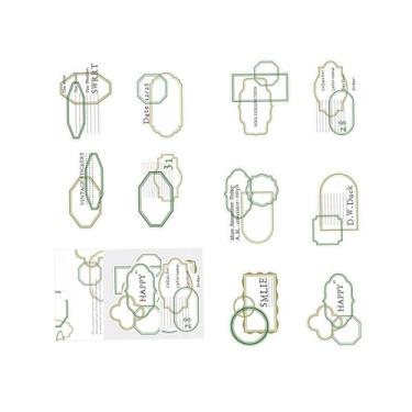 Imagem de Conjunto de 30 adesivos de caixa de diálogo vintage para scrapbooking, diário, agenda, caderno, etiquetas decorativas, suprimentos