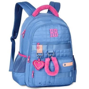 Imagem de Mochila Escolar de Costas Rebecca Bonbon PLUSH Dreams Clio STYLE Azul 