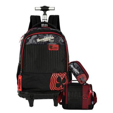 Imagem de Kit Enaldinho Mochila Rodas + Lancheira + Estojo Youtuber - Luxcel, pr