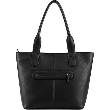 Imagem de Bolsa Feminina Grande Ombro Mão Couro Legítimo Bovíno