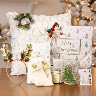 Imagem de Conjunto de presentes de Natal para mulheres, menina, caixa de cestas de presente de dia dos namorados, presentes de autocuidado para ela, mãe, esposa, amigos, avó, irmã, melhor amiga, colegas de