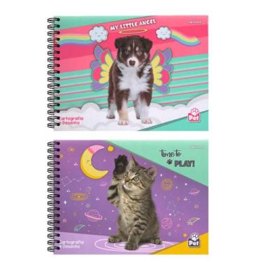 Imagem de Caderno Espiral Capa Dura Cartografia e Desenho - 80 Folhas - Pet - St