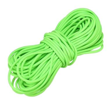 Imagem de PATIKIL Cordão elástico elástico, corda elástica de 1/20.3 cm x 49' de poliéster resistente para caiaque corda elástica para caiaque lona gravata barco barraca acampamento artesanato DIY, verde