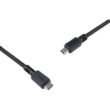 Imagem de Cabo Usb Tipo C Para Mini Usb B 2.0 Para Type C Tipo C 1 Metro Preto - Pucmbp-1