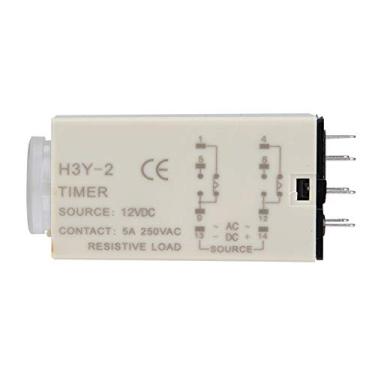 Imagem de aqxreight H3Y-2 Power On Time Relé Controle de Controle de Timer Com 8 Pinos e Capacidade de 12VDC (60s)