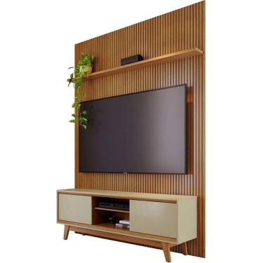 Imagem de Painel Para Tv 65 Polegadas Composição Bancada Nilo Cumaru/opala