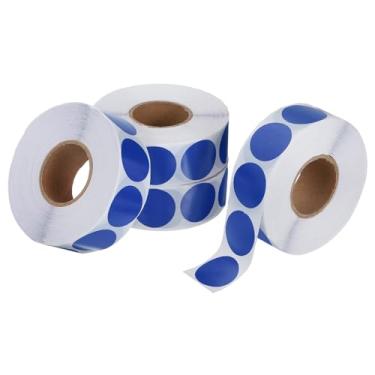 Imagem de PATIKIL 4000 peças de adesivos coloridos de 4 rolos, adesivos circulares de 1,9 cm, etiqueta de codificação para escritório, negócios, quintal, venda de garagem, decoração de casa, azul escuro