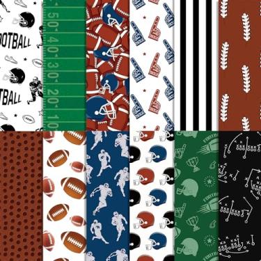 Imagem de Bloco de papel para scrapbook de rúgbi, 24 folhas de papel decorativo de dupla face com padrões de estádio esportivo, scrapbook, fundos decorativos faça você mesmo, cartolina, suprimentos para