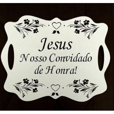 Imagem de Placa de Casamento para Entrada de Igreja - Design Vazada com Flores e