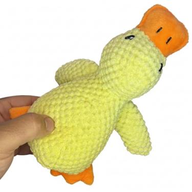 Imagem de Brinquedo Pet Pelúcia Pato Com Som Resistente Amarelo Pato