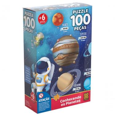 Imagem de Puzzle 100 Peças - Grow - Conhecendo Os Planetas