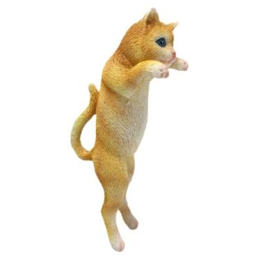 Imagem de IMIKEYA Adorable Cat Figurine Plant Pot Hanger Resin Flower Pot Decoration for Garden Balcony and Home Cute Animal Planter Hanger for Indoor and Outdoor Use