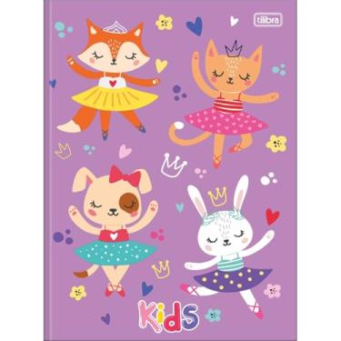 Imagem de Caderno Kids Feminino Colorido Universitário Brochura TILIBRA - 48 Folhas (Roxo)