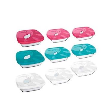 Imagem de Conjunto de Assadeiras Refratárias Sempre 3 Peças - Cores Sortidas