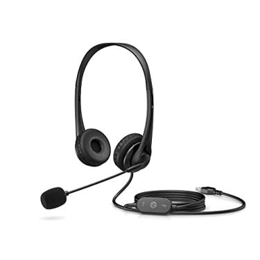 Imagem de Headset HP G2 Stereo USB - com Cancelamento de Ruído, Microfone Flexível, Earcups Confortáveis de Couro Vegano, Haste Ajustável, Conexão USB, Preto (428H5AA)
