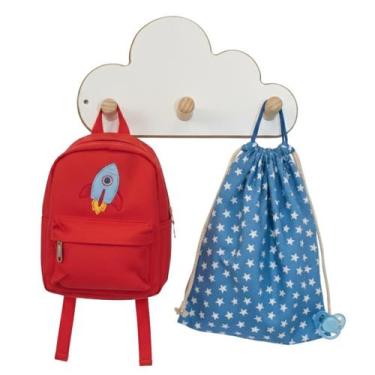 Imagem de Cabideiro Infantil de MDF Formato de Nuvem - Matarazzo Decor
