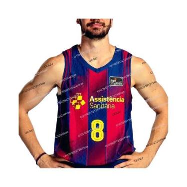 Imagem de Camiseta De Basquete Barcelona Para Adultos, Rápido Secagem, Vestuário
