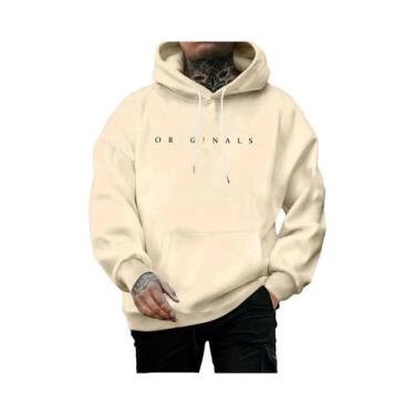 Imagem de Moletom Masculino Casual De Manga Longa Com Capuz, Estilo Outono Inver