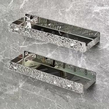 Imagem de Prateleiras de chuveiro, organizador de chuveiro com ganchos, prateleira de chuveiro, usado para banheiro e cozinha