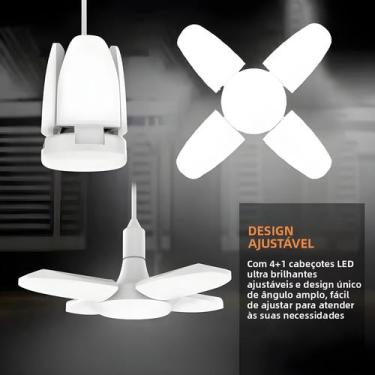 Imagem de Lâmpada LED E27 Dobrável 85-265V AC Para Sala De Estar, Armazém, Garag