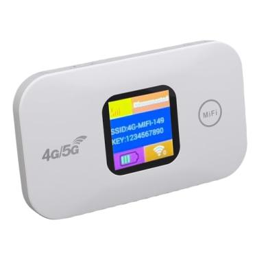 Imagem de Sanpyl 4G 5G WiFi Mobile Hotspot, Router WiFi Portátil de Alta Velocidade de 300mbps Conectar até 10 Dispositivos, Com Bateria de 2100mAh, para Camping de Viagem Em Casa