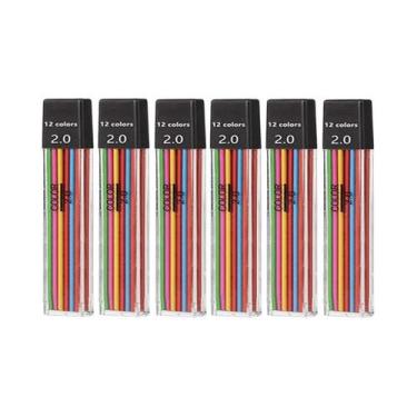 Imagem de Conjunto De Lápis Mecânico 2.0 Mm 2B Com Refil De Grafite Preto Para E