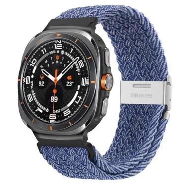 Imagem de SKXMOD Para Galaxy Watch Ultra 47 mm Pulseiras de Nylon Elástico Trançado Solo Loop Pulseira (UWS)