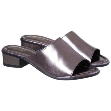 Imagem de Sandália Infanto Juvenil com Salto Baixo Estilo Tamanco - Pepite, Pret