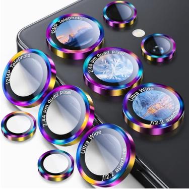 Imagem de Uyiton Protetor de lente para câmera Samsung Galaxy S25 Ultra - [compatível com capas] [Não é fácil de quebrar] [Ultrafina] Vidro temperado de grau militar com cobertura de tela de câmera traseira de