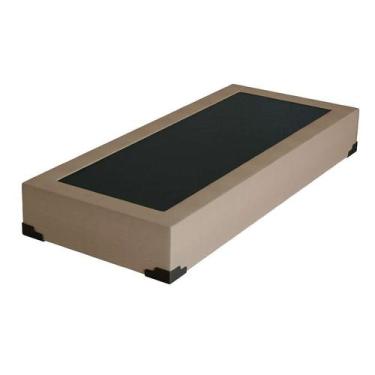 Imagem de Base para Cama Box Solteiro Joe Suede (36x88x188) Bege - Keva