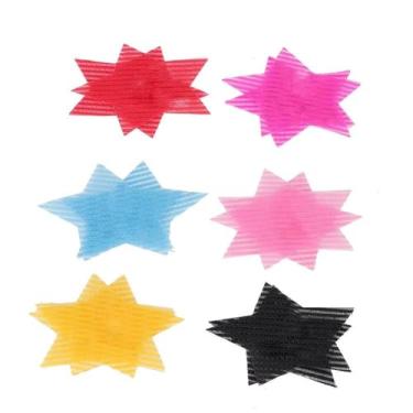 Imagem de Ainoli 12pcs adesivo de cabelo em forma de estrela fixo cabelo bang clip pasta de cabelo acessórios de cabelo