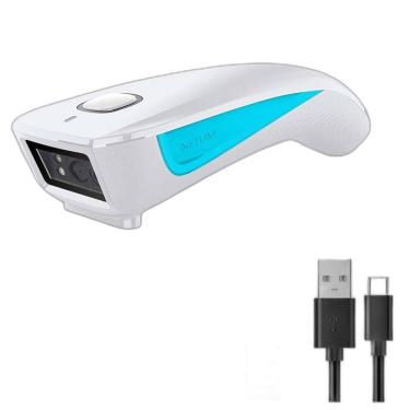 Imagem de Leitor Código De Barras Bluetooth E Usb Netum C850 Branco
