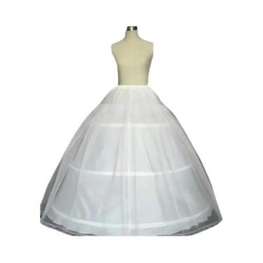 Imagem de 3 aros linha A anágua underskirt crinoline deslizamento para crianças 