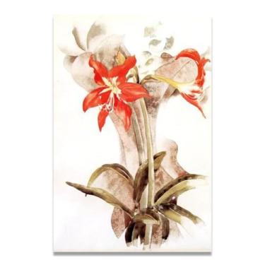 Imagem de Arte de parede em tela AmaryllisCharles Demuth - reprodução de pintura a óleo abstração geométrica, design de interiores colorido ousado 20 x 30 cm sem moldura