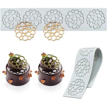 Imagem de Molde De Silicone Em Forma De Folhas Para Decoração De Bolos, Placa De