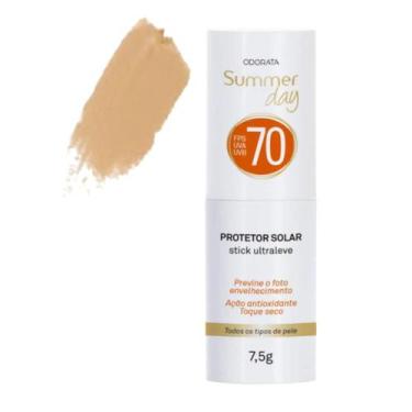 Imagem de Protetor Solar Stick Ultraleve Fps 70 Cor Pele Média Fácil - Odorata