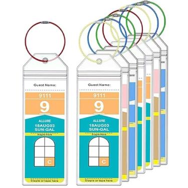 Imagem de 8 peças de etiquetas de bagagem elegantes para cruzeiros de celebridades, acessórios de viagem transparentes à prova d'água