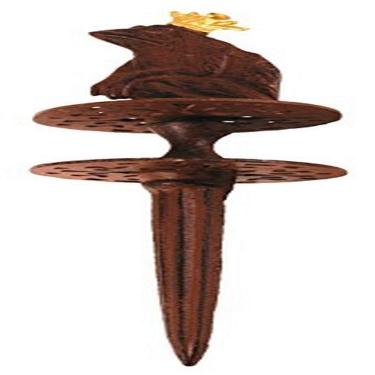 Imagem de Molinete de mangueira de jardim antigo com design Esschert, sapo Prince, marrom