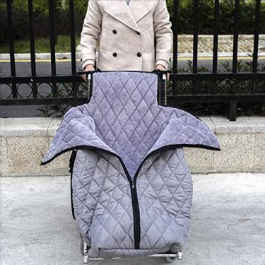 Imagem de ZDJZMGZ Cobertor para aquecedor de cadeira de rodas, cobertor de perna anticongelante, à prova de vento, forrado com lã, capa de perna aconchegante com zíper para aquecer a parte inferior da perna (B)