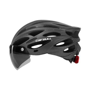 Imagem de Capacete De Ciclismo Ultraleve Com Luz Traseira E Viseira Removível Pa