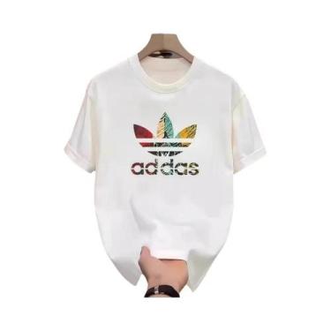 Imagem de Camiseta Masculina Slim Fit De Algodão Verão 2025 Manga Curta Gola Red