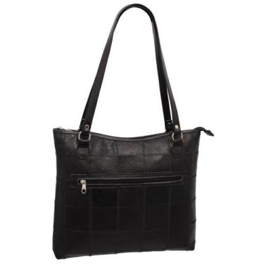 Imagem de Bolsa Retalhos Couro Ombro Feminina Grande BLSR228 - Doras Bolsas, Pre