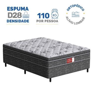 Imagem de Cama Box Conjugada Probel Espuma D28 Ortopédico Unique Active Casal 13