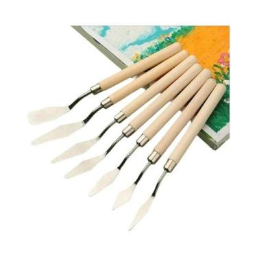 Imagem de Conjunto De Facas Artísticas Em Aço Inoxidável 7 Peças Com Lâmina Flex