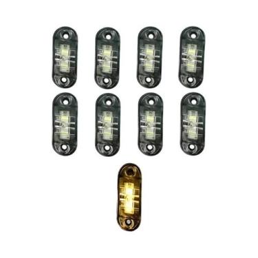 Imagem de Luzes De Marcador Lateral LED Âmbar Vermelho 12V 24V Duráveis À Prova 