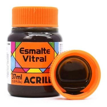 Imagem de Esmalte Vitral Acrilex 37ml, 531 - MARROM