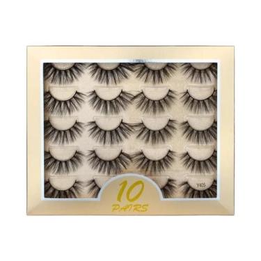 Imagem de Cílios Postiços Dramáticos E Volumosos 3D De Visom Sintético, 3/10 Par