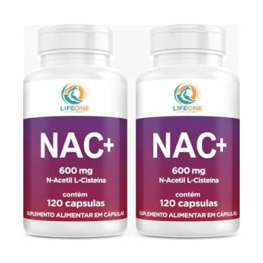 Imagem de KIT 02 NAC 600MG 240 CAPSULAS LIFE ONE