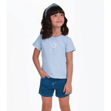 Imagem de Conjunto Infantil Blusa com Shorts Trick Nick Azul, 3, Azul