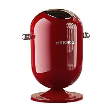 Imagem de Fxzqgnh Lixeira Criativa, Lata de Lixo de Grande Capacidade, Lixeira Doméstica para Quarto, Sala de Estar E Banheiro, Vermelho, Tamanho real
